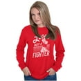 thumbnail image 4 of Popeye the Sailor Loves Not a Fighter Women's Long Sleeve T Shirt Brisco Brands M, 4 of 6