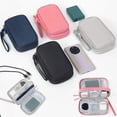 thumbnail image 3 of Electronics Travel Organizer Bag, Double Layer Water-Resistant Tech Case for Cables, Charger, Hard Drive and Phone, Portable Storage Pouch for Travel and Office, Digital Accessory Carrying Case, 3 of 13
