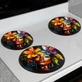 thumbnail image 7 of Electric Stove Burner Covers,4 Pcs Round Gas Burner Cover,8 and 10 Inch,Flower - crowned Beauty in Vivid Expression, 7 of 7
