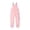 Pink, variant on Unisex Toddler Solid Color Snow Bib Overalls Waterproof Warm Down Puffer Snowsuit for Baby Boys Girls