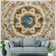 thumbnail image 4 of Shiartex  Wall Tapestry Bohemian - Floral Vine Wall Hanging Celestial Sun Moon and Star Tapestries Hippie Home Decor Boho Tapestry for Bedroom Aesthetic  40x30inch, 4 of 6
