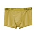 thumbnail image 2 of Nrmvnmi Men Sexy Mesh Boxer Briefs Low Rise Stretch Breathable Underwear Boxer Yellow-3XL, 2 of 3