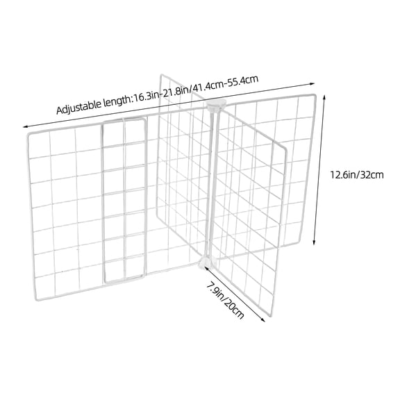 NICEXMAS Innovative Iron Refrigerator Divider for Adjustable Freezer Shelving, Space-Saving Kitchen Organizer