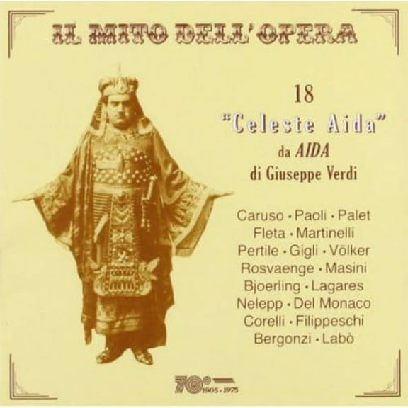 Verdi / Caruso / Bergonzi / Paoli / Gigli - 18 Celeste Aida Da Aida Di Giuseppe Verdi - Music & Performance - CD