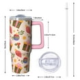 thumbnail image 2 of Classic Red and Green Plaid 30oz Christmas Tumbler with Lid Straw Stainless Steel Cup Holiday Coffee Water Bottle, 2 of 5