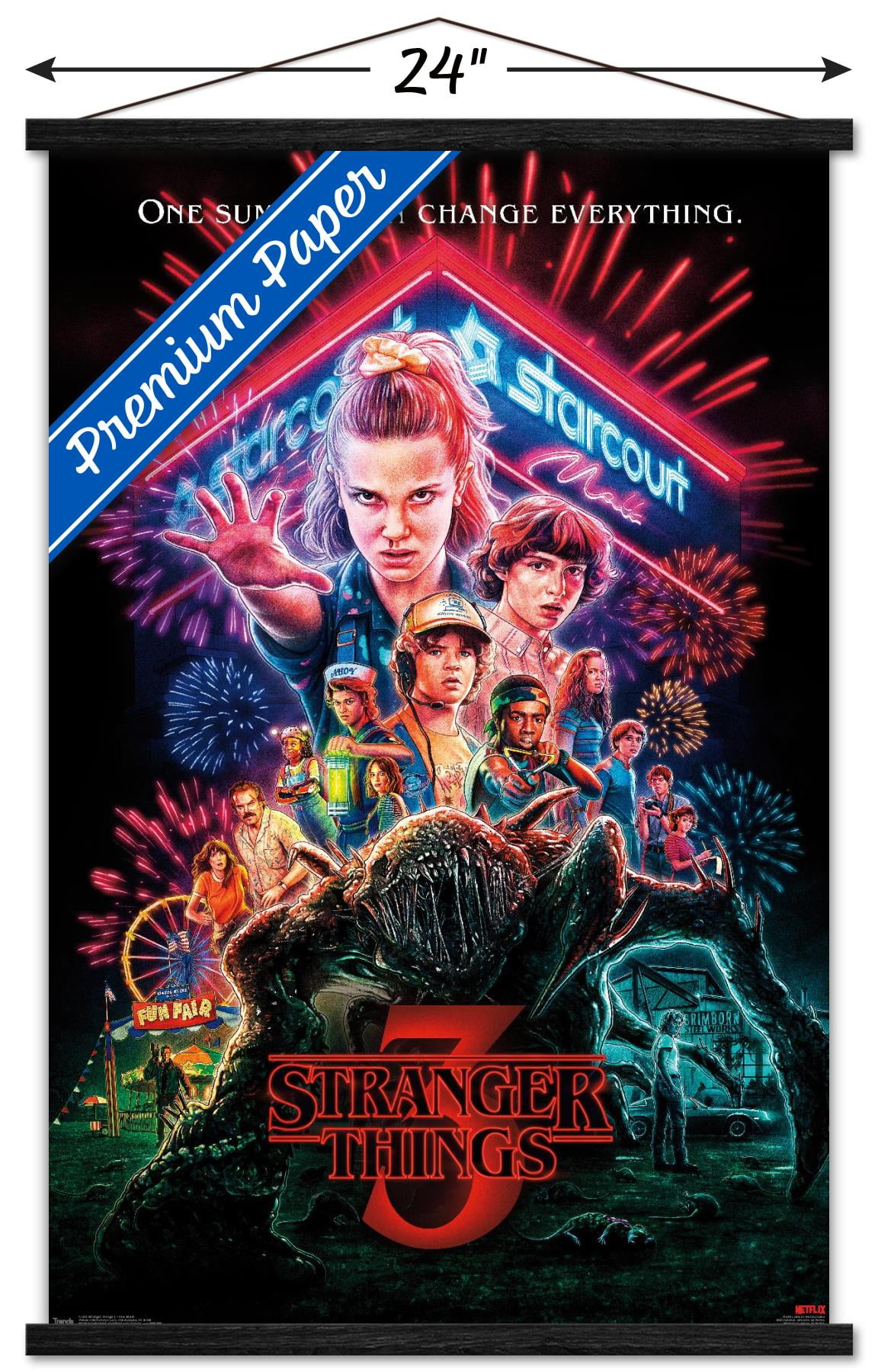 Stranger Things Netflix Series Poster A3 A4 Art Print 275gsm High Q UK