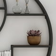 thumbnail image 3 of GDF Studio Circular Iron Floating Shelf, 6.50" x 34", Black, 3 of 6