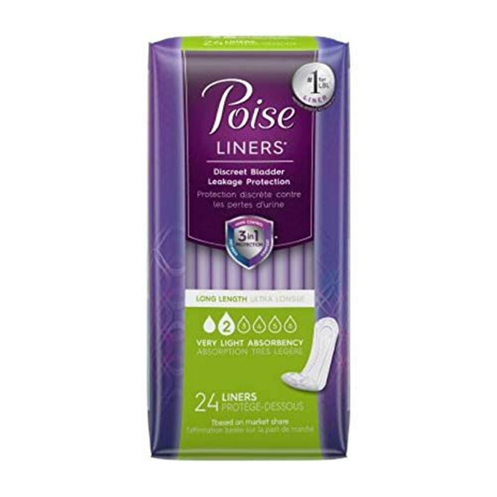 Liner Panty Poise Xtra + Item Number 19308 24 Each / Pack