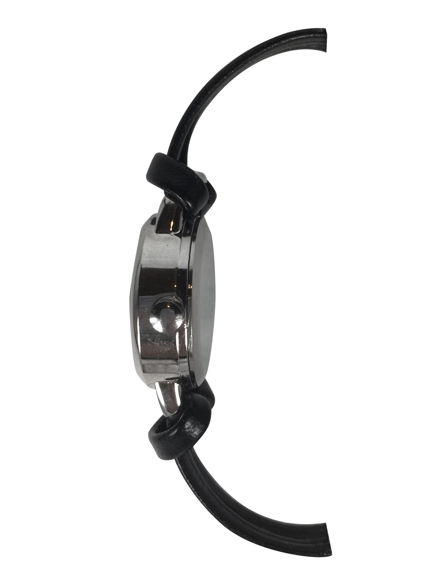 Time and Tru Women's White Dial Wristwatch with PU Strap