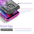 thumbnail image 3 of Motorola Moto G Power 2021 Case,  Liquid Floating Glitter Quicksand Bling with Spot Diamond Cover - Black/Pink, 3 of 6