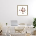 Stupell Industries Clam Shells & Botanicals Pattern Gold Framed Floater ...