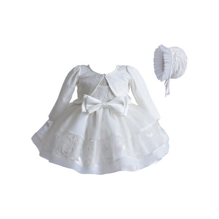 

Yinyinxull 3pcs Baby Girls Princess Dress Lace Christening Wedding Party Dresses Clothes White 3-6 Months