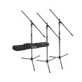 thumbnail image 1 of On-Stage MSP77033 Euroboom Microphone Stands with Travel Bag, 3 Pack, 1 of 4