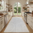 thumbnail image 5 of MICGEEK 5'x7' Washable Area Rugs for Living Room, Washable Non-slip Soft Indoor Modern Vintage Throw Rug for Bedroom Dining Room Office Home Decor Carpet,Light Gray, 5 of 8