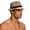 01-Khaki, variant on Men Summer Fedora Hat UPF 50+ UV Protection Wide Brim Straw Sun Hat Casual Beach Cap for Vacation Travel