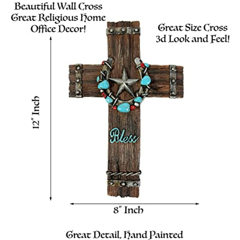 Horseshoe Wall Decor With Cross 