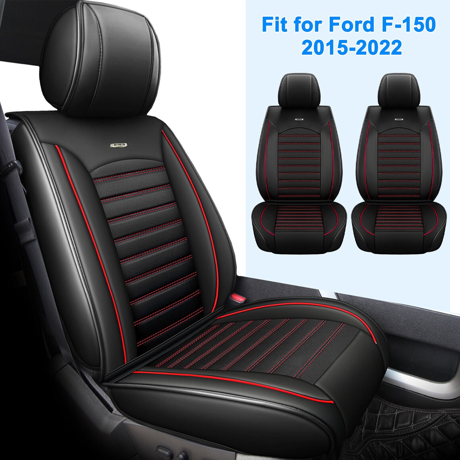 Car Seat Covers Fit for 20152022 Ford F150 Truck Custom PU Leather