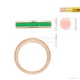thumbnail image 4 of ANGARA Natural Channel Set Square Emerald Half Eternity Ring in 14K Rose Gold for Women (Size-2.4mm) | May Birthstone, Birthday, Anniversary, Jewelry Gift for Women | Natural Emerald Ring, 4 of 9
