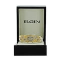 thumbnail image 4 of ELGIN LADIES CUTOUT HEART & CLOVER 2 TONE BANGLE WATCH EG7004, 4 of 4