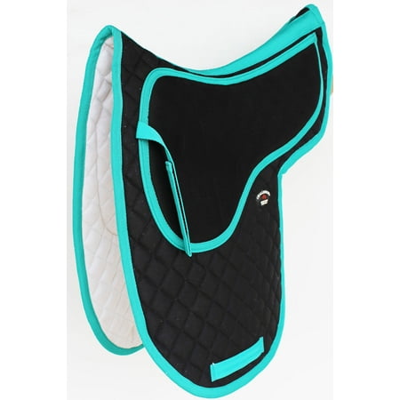 Horse Quilted ENGLISH SADDLE PAD Trail Cotton Jumping Contoured Gel (Best English Saddle For Jumping)