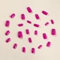 thumbnail image 3 of Christmas Decoration Fofosbeauty False Nails, Square Press on Nails Tips Design, Pure Rose Colour, 3 of 7