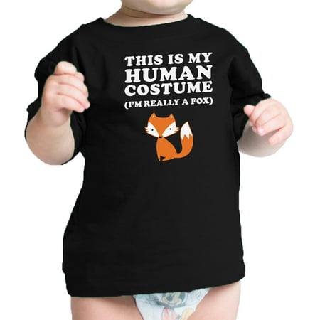 This Is My Human Costume Black Baby Tee Shirt 1st Halloween Outfit