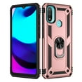 thumbnail image 2 of YEYKX for Motorola Moto E20 / E30 / E40 6.5-inch Phone Case, Impact Resistant Metal Ring Magnetic Support Kickstand Drop Protector Cover for Motorola Moto E20 / E30 / E40 6.5-inch,Rose Gold, 2 of 8