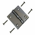 thumbnail image 3 of Renovators Supply Bright Chrome Plated Cabinet Door Square Hinge 2 in Small Kitchen Cabinet Hinge w/Removable Stainless Steel Pins and Hardware, 3 of 6
