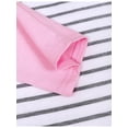 thumbnail image 6 of TWZH Women Stripes Patchwork Pocket Front Tee Shirt Long Sleeve Stylish Tops, 6 of 8