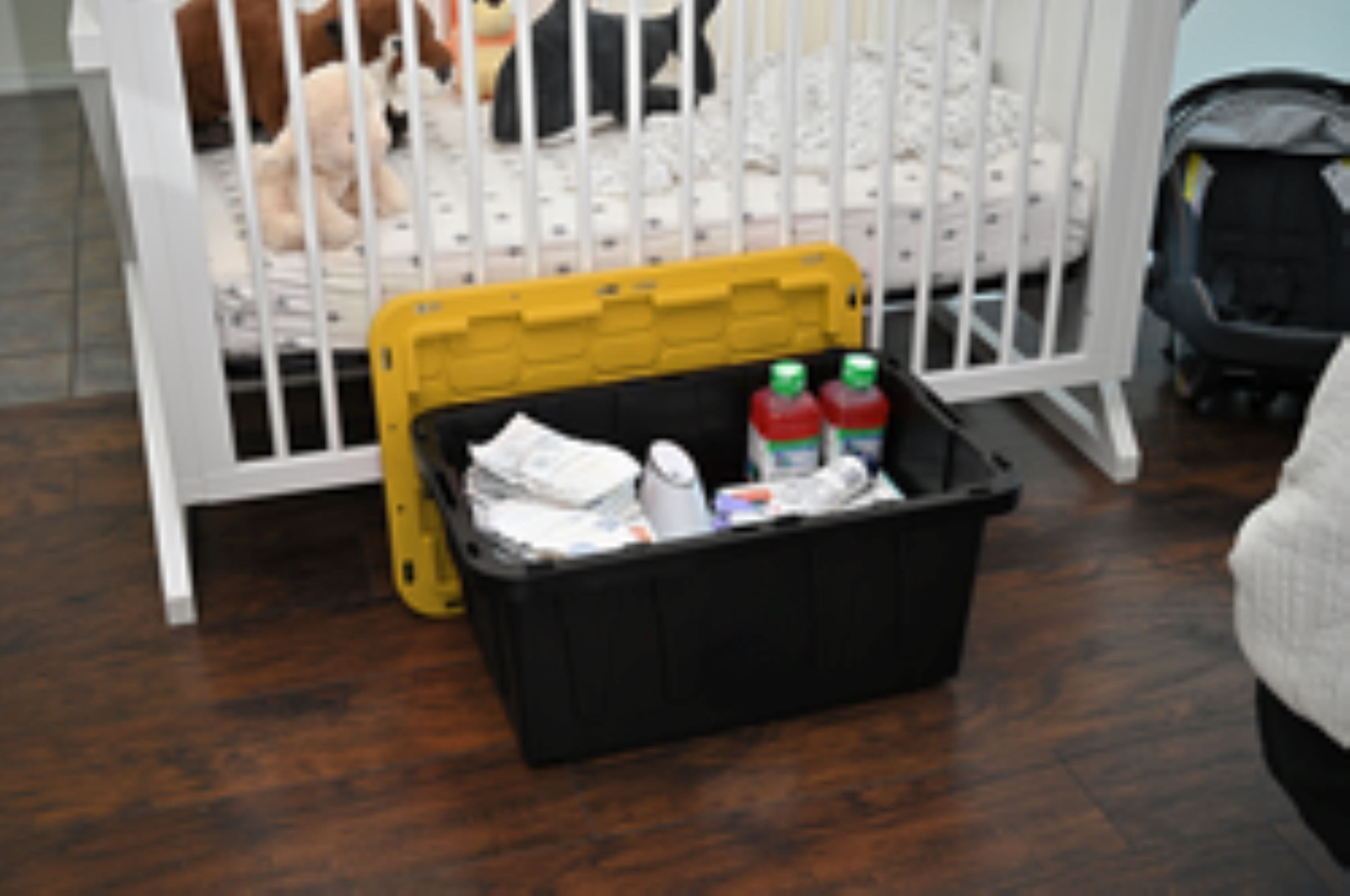 Tough Box 17 Gallon Heavy Duty Plastic Storage Tote, Stackable
