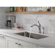 Delta Linden Single-Handle Kitchen Faucet w/ Sprayer - 4453-AR-DST - Arctic Stainless