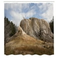 thumbnail image 3 of Ambesonne Yellowstone Shower Curtain, Rock Orange Spring, 69"Wx84"L, Beige Blue, 3 of 5