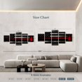 thumbnail image 4 of Elephant Stock Firefighter Flag Wall Art - Horizontal Multi Panel Canvas - Living Room Wall Decor - Our America Multi Panel - Black And Red Decor - 92" x 42", 4 of 8