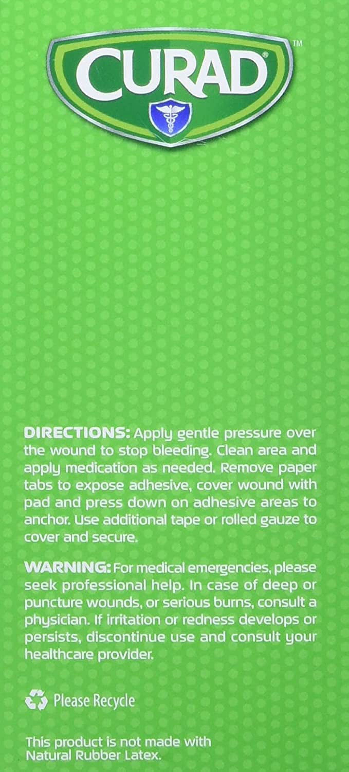 Curad Small Non-Stick Pads With Adhesive Tabs 2 Inches X 3 Inches 20 Each (Pack of 6)
