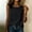 Black, variant on Sevevn Women's Sleeveless Imitation Cotton And Linen Tank Top Round Neck Side Button Casual Blouse Army Green 2XL