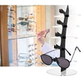 thumbnail image 3 of 1Bag 2 Colors 5-Tier Sunglasses Stand Holder Acrylic Glasses Rack Clear Eyeglass Storage Rack Desktop Sunglasses Tower Holder for Glasses Display 2 Sets, 3 of 7