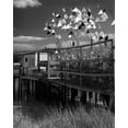 thumbnail image 2 of Scott Larson 4x24 White Modern Wood Framed Wall Art Titled - Estuary II, 2 of 5