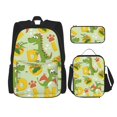 thumbnail image 1 of Bingfone Cartoon Dinosaurs for Backpack Lunch Bag Pencil Case Set, Large Capacity School Backpack Combination Three-piece Set, Unisex, 1 of 7