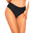 thumbnail image 1 of Hilor Women's High Waisted Bikini Bottom Solid Swimsuits Tankini Swim Shorts, 1 of 6