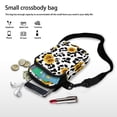 thumbnail image 7 of HELLHERO Cow Print Sunflower Pattern 2 Layers Messenger Bag for Adults Casual Travel Shoulder Bags Polyester 4.33x1.97x7.09, 7 of 7