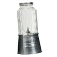 thumbnail image 2 of Abbracc Glass Beverage Barrel Dispenser 6L Clear Juice Pitcher for Dining Table Home B, 2 of 9