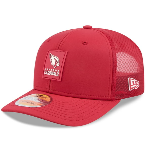 Men's New Era Cardinal Arizona Cardinals 2025 Sideline  9SEVENTY Trucker Adjustable Hat