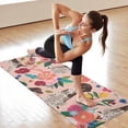 thumbnail image 6 of Dogs with Pioneer Flower Hot Yoga Mat Towel Non Slip for Hot Yoga - Quick-Drying Yoga Mat Cover with 4 Corner Pockets with Travel Bag - Hot Yoga Towel Non Slip Grip Moisture Wicking Sweat 70"x26", 6 of 6