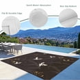 thumbnail image 3 of Japanese Style Outdoor Rug for Patio/Deck/Porch, Non-Slip Large Area Rug 5 x 8 Ft, Vintage Cranes Ocean Wave Black Grey Indoor Outdoor Rugs Washable Area Rugs, Reversible Camping Rug Carpet Runner, 3 of 8