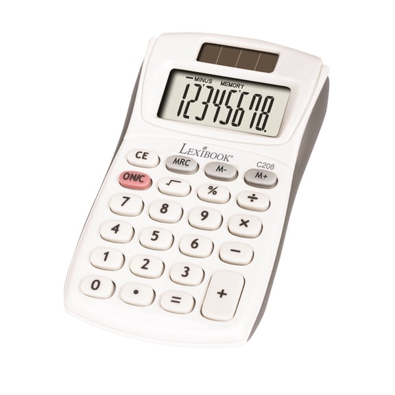 8-Digit Pocket Calculator with Rubber Finish