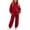 Red, variant on Kids Hoodie 2-Piece Set Boys Girls Long Sleeve Pullover and Sweatpants Fall Winter Athletic Outfit Casual Sweatsuit for Youth 4-15 Years