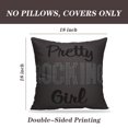 thumbnail image 2 of LALILO Throw Pillow Covers Rock Girl Pretty Shirt Girl Rock Quote Cushion Cover 18" x 18", 2 Pack, 2 of 6
