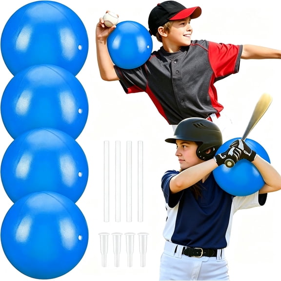 4 Sets Soft Baseball Training Balls – 9.8" for Arm Strength, Batting & Pitching