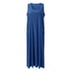 thumbnail image 4 of Vestido sin mangas de cuello redondo liso para mujer: corte holgado, tejido transpirable para primavera/verano/otoño, vestido largo con bolsillos, talla real., 4 of 7