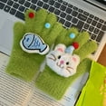 thumbnail image 2 of PuSpu Winter Velvet Thickened Warm Gloves Women's Gloves Outdoor Cold Proof Gloves, 2 of 3